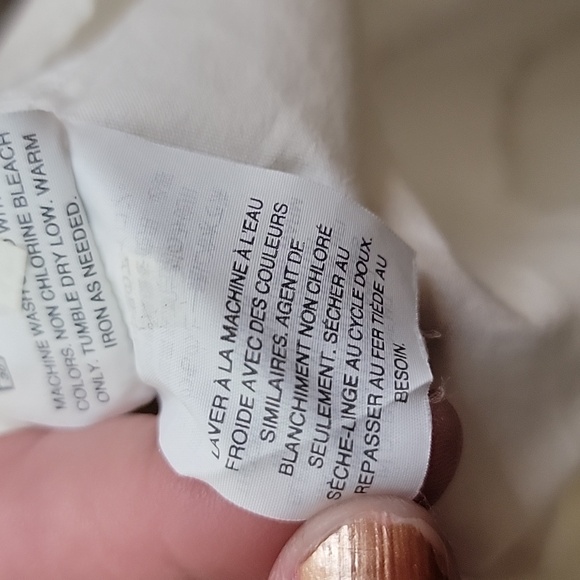 J. Crew White Blouse with Black Labels NWOT - Picture 6 of 9